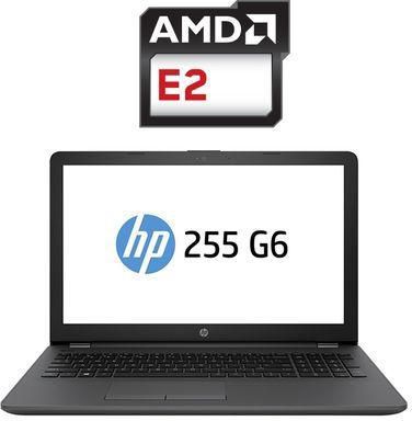 HP 255 G6 لاب توب - وحدة معالجة AMD E2 - رام 4 جيجا بايت - هارد HDD 500 جيجا بايت - شاشة عالية الوضوح 15.6 بوصة - وحدة معالجة الرسومات AMD - DOS - أسود