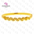 GJ Jewelry Emas Korea Bangle - Zircon S Wave Hook 5765505