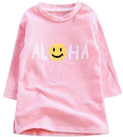 Eissely Toddler Infant Baby Girls Emoji Print Long Sleeve T-Shirt Tops Blouse Clothes