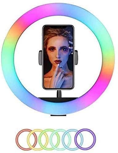 Promage 18&quot; RGB Ring Light, Efficient &amp; Dimmable Led Ring Light, Support Phone/Pad/Camera, Carrying Bag For Photography/Youtube/Facebook/Twitch