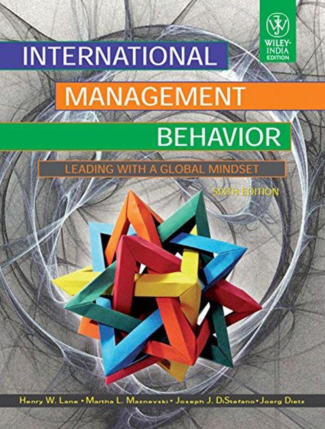 John Wiley & Sons International Management Behavior-India ,Ed. :6