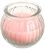 Get Falmer Scented Candle Glass, 6×6.5 cm - Pink with best offers | Raneen.com