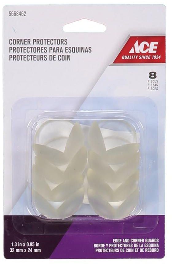 Ace Plastic Corner Protector (Pack of 8, 3.2 x 2.4 cm)