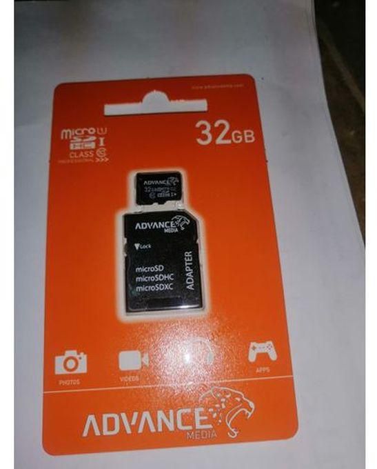 Advance Micro Memory Card - 32gb - Black