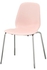 LEIFARNE Chair, pink, Broringe chrome-plated