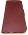 محفظة جلدية لون بني لجوال سامسونج جلاكسي اس6  - SAMSUNG GALAXY S6