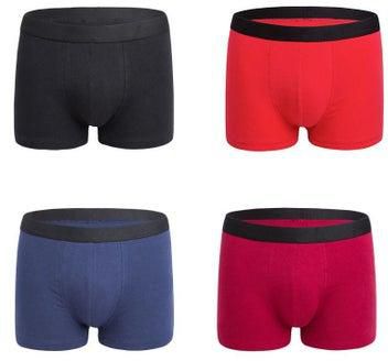 4PCS Men Breathable Underwear Brief Boxers Sets UK US Size