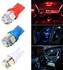 مجموعة مصابيح LED للسيارة تعمل بقوة تيار مستمر 12 فولت وقوة 1 وات مكونة من 5 قطع أبيض دافئ 10.00*1.10*8.00سم