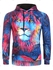 Lion Paint Graphic Front Pocket Casual Hoodie - S