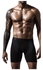 Men Quick Dry Elastic Training Fitness Trunks Compression Exercise Sports Shorts Black
