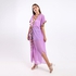 Kady Tassels Summer Lace Cover Up With Side Slits - Light Mauve