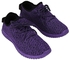 Fashion Summer Women Shoes Comfortable Girls Casual Breathable Knitted Flat Shoes Purple EU:40