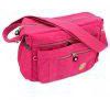 Dlames Women's Casual Nylon Zipper Single Adjustable Strap Shoulder Bag Messenger Crossbody Hand Bag srose