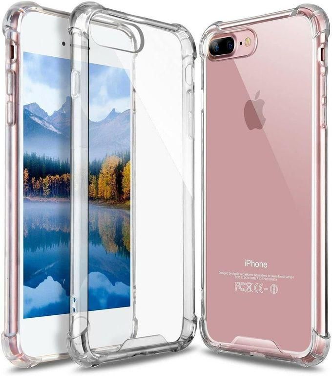Ten Tech Transparent Cover With Anti-shock Corners Made Of Heat-resistant Polyurethane For IPhone 7 Plus And 8 Plus – Transparent
