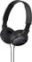 Sony MDR-ZX110AP Wired On-Ear Headphones - Black