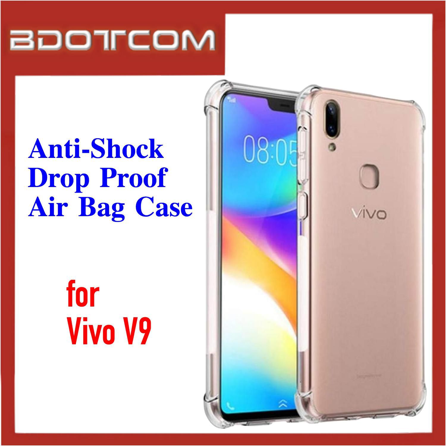 Bdotcom Anti-Shock Drop Proof Air Bag Case for Vivo V9 (Crystal Clear )