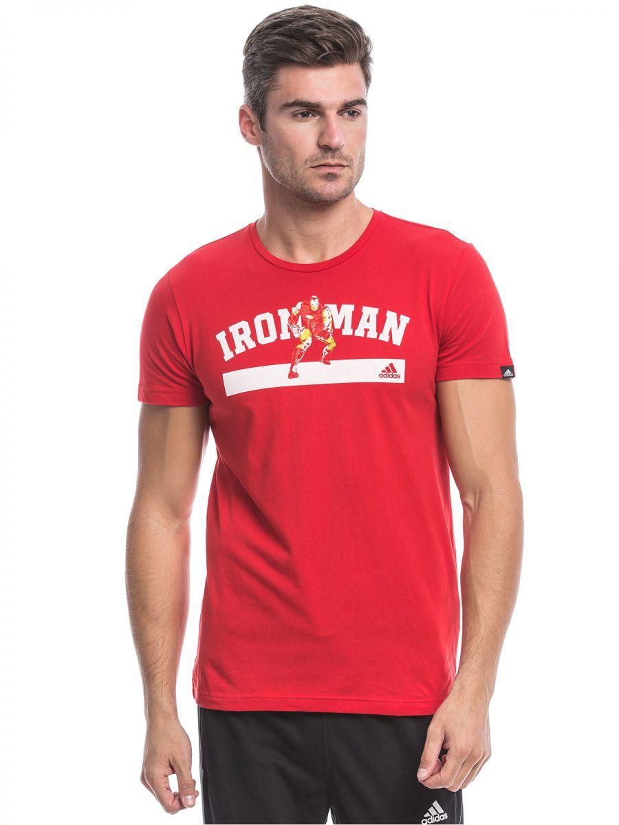 Adidas AY7187 Casual T-Shirt for Men - Red
