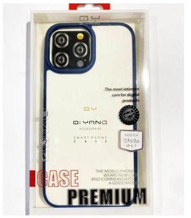 Pc Back Cover With Tpu Frame For Apple Iphone 13 Pro Max Blue