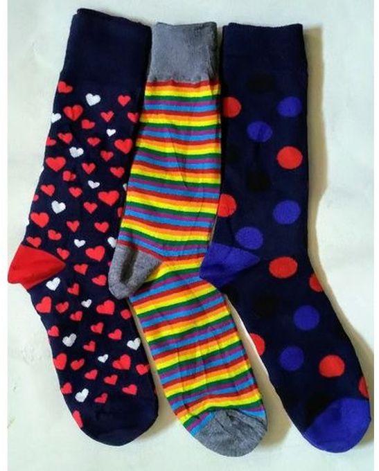 Fashion Generic Men's Happy Socks Assorted Best Fashion Socks- 12 Pack - Colours may vary