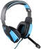 KOTION EACH G4000 USB Stereo Gaming Headphone with Microphone Volume Control LED Light for PS3 PC Game -Blue
