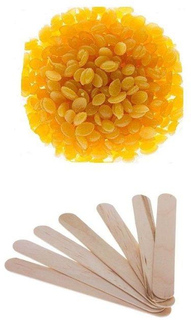 As Seen on TV Pearl Wax - Stripless - Yellow - 400g + Wax Applicator Sticks - 7 Pcs