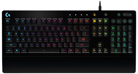 Logitech Gaming Keyboard, G213 Prodigy RGB Gaming Keyboard with RGB Lighting (Black)