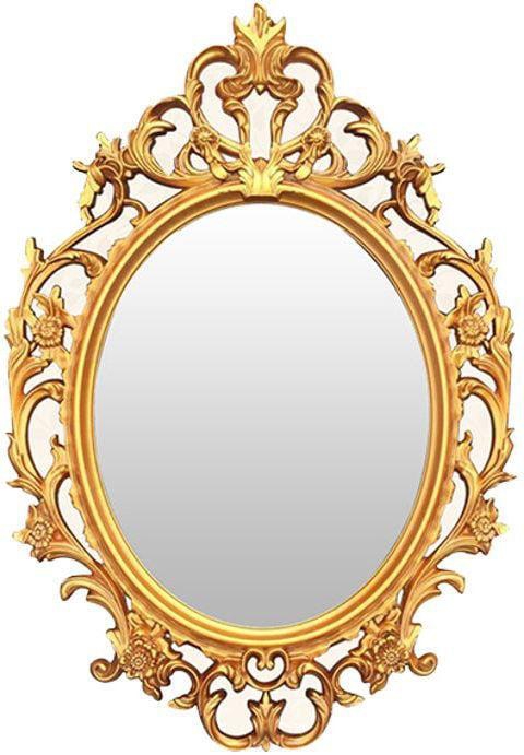 European Style Wall Mounted Mirror, Gold