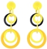 Multi-Layered Round Hollow Long Drop Earrings