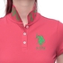 U.S. Polo Assn. 212678ZH1CK-AZAL Polo Shirt for Women - L, Pink/Apple Green