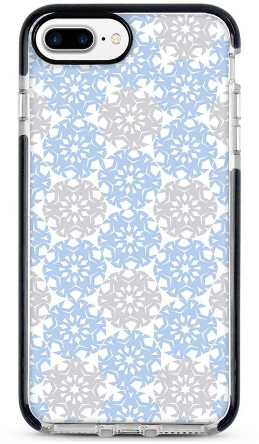 Protective Case Cover For Apple iPhone 7 Plus Frozen Snowflakes Full Print