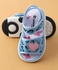 Cute Walk by Babyhug Sandals With Velcro Closure & Heart Applique - Blue