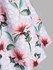 Plus Size & Curve Cold Shoulder Floral Print Blouse - L