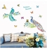 Aestheticism Colours Peacock Wall Decal Multicolour