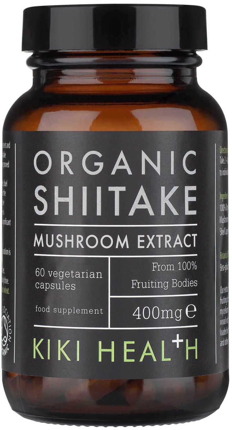 KIKI Health Organic Shiitake Extract Mushroom (60 Vegicaps)