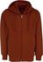 Kids Boys Girls Unisex Cotton Hooded Sweatshirt Full Zip Plain Top (BROWN, 6-7 YEARS)