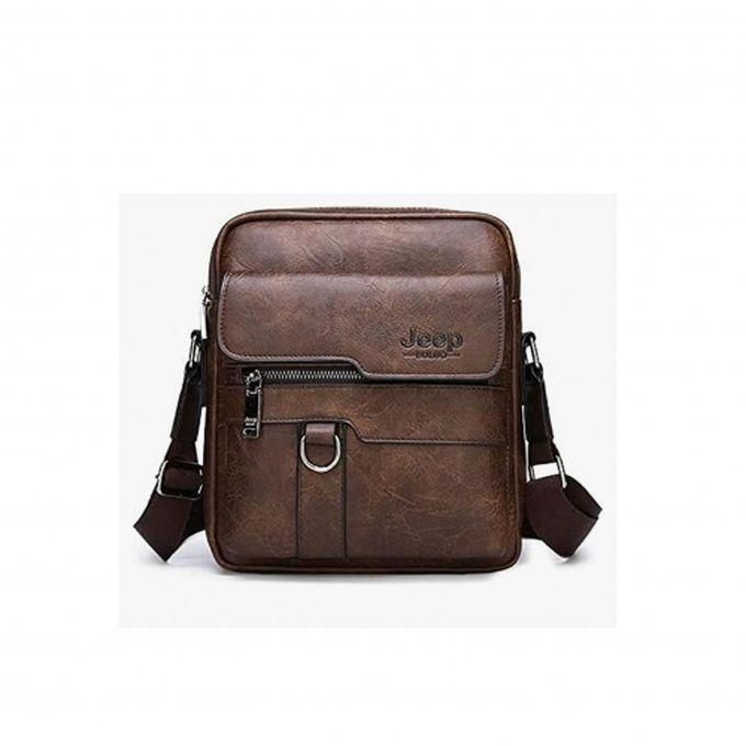Classic leather handbag for men