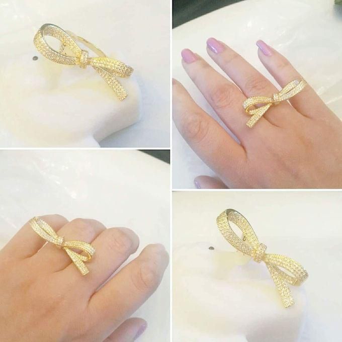 Ribbon Accessory Ring - Gold