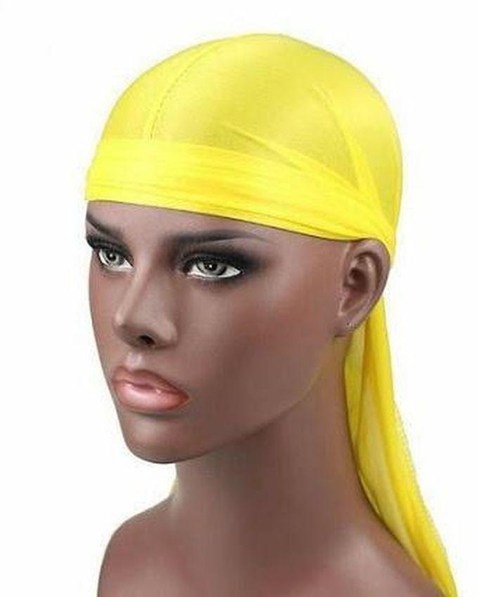 Yellow Pirate Durag Bonnet For Men And Women