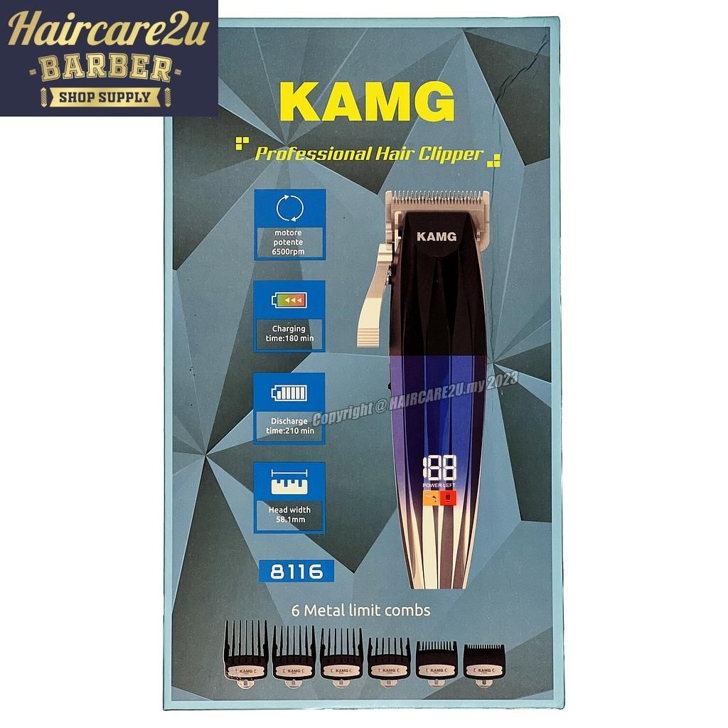 KAMG 8116 Professional Barber Salon Cordless Hair Clipper (Violet)