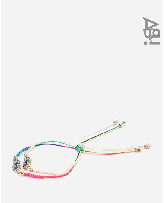 Agu Set Of 2 Eye Oriental Bracelet - Multicolour