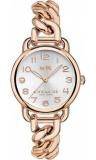 Coach Women's Pleated Delancey Watch 14502255 (Rose Gold)