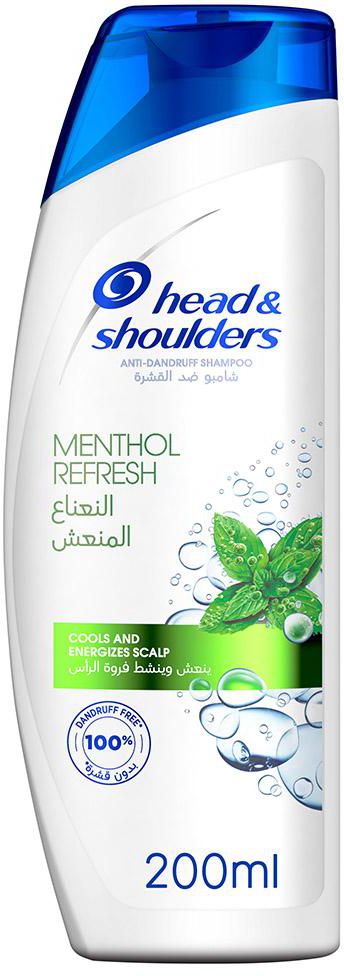 Head & Shoulders - Menthol Refresh Anti-Dandruff Shampoo 200ml- Babystore.ae