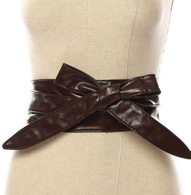 Fashion Obi Soft PU Leather Belt