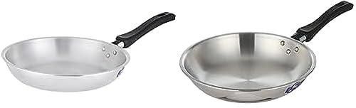 El Dahan Frying Pan with Bakelite Handle, 24 centimeters - Silver + El Dahan Frying Pan with Bakelite Handle, 22 centimeters - Silver
