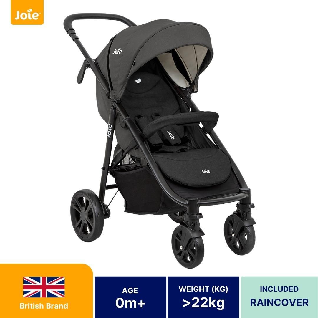 Joie Litetrax 4 DLX Stroller with Rain Cover Birth to 22kg (3 Colors)