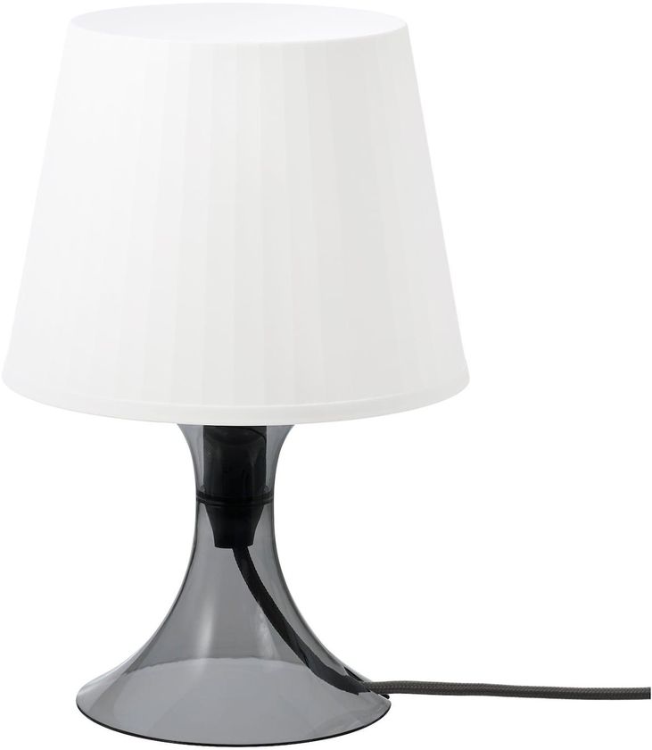 LAMPAN Table lamp - dark grey/white 29 cm