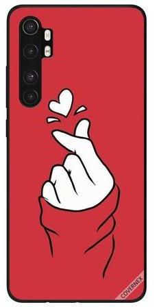 Snap Love Protective Case Cover For Xiaomi Mi Note 10 Lite Red/White