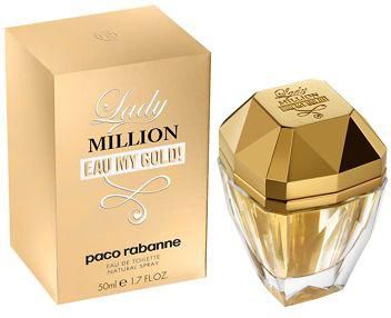 Lady Million Eau My Gold by Paco Rabanne for Women - Eau de Toilette, 50ml
