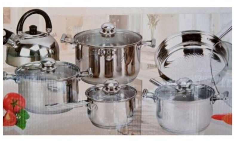 Set Of 6 Pots + Set Of 6 Pieces Non-Stick Cooking Spoons