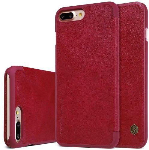 Nillkin Apple iPhone 7 Plus Qin Flip Leather Case Cover - Red